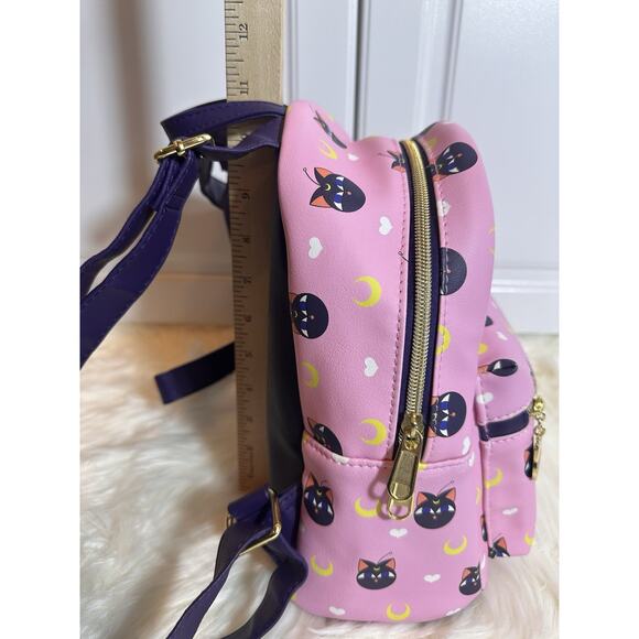 New: Sailor Moon Loungefly Luna Mini Backpack - Picture 4 of 9